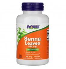 Now Foods Листья сенна 470 мг 100 капсул
