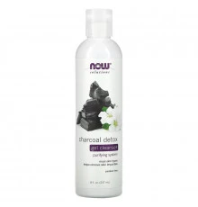 Now Foods, Solutions, Charcoal Detox Gel Cleanser, 8 fl oz (237 ml)