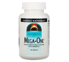 Source Naturals, Mega-One, Высокоэффективные мультивитамины и минералы, 180 таблеток