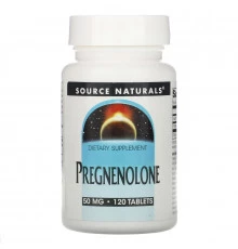 Source Naturals, Прегненолон, 50 мг, 120 таблеток