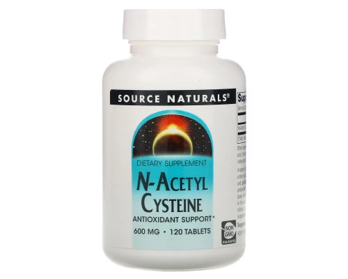 Source Naturals, N-ацетилцистеин, 600 мг, 120 таблеток
