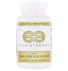 Source Naturals, Вечность кожи с ДMAЭ, липоевой кислотой и сложноэфирный витамин C, 120 таблеток