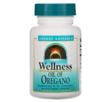Source Naturals, Масло душицы для здоровья, 60 капсул