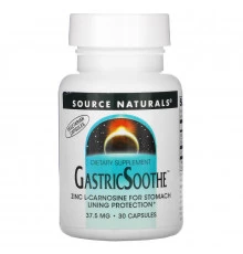Source Naturals, Успокоение желудочно-кишечного тракта, 37,5 мг, 30 капсул