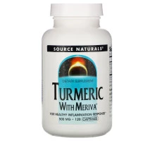 Source Naturals, Комплекс из куркумы Мерива, 500 мг, 120 капсул