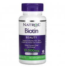 Natrol, Биотин, 10,000 мкг, 100 таблеток
