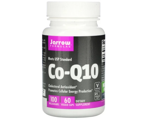 Jarrow Formulas, Co-Q10, 100 мг, 60 капсул Jarrow Formulas, Co-Q10, 100 мг, 60 капсул