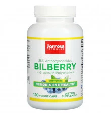 Jarrow Formulas, Комплекс черники и полифенолов из кожуры винограда, 280 мг, 120 овощных капсул