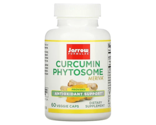 Jarrow Formulas, Фитосомы куркумина, 500 мг, 60 вегетарианских капсул Jarrow Formulas, Фитосомы куркумина, 500 мг, 60 вегетарианских капсул