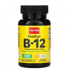 Jarrow Formulas, Methyl B-12, Lemon, 1,000 mcg, 100 Chewable Lozenges