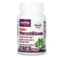 Jarrow Formulas, trans-Pterostilbene, 50 mg , 60 Veggie Caps