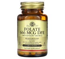 Solgar, Folate, 666 MCG DFE , 100 Tablets