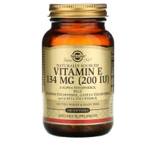Solgar, Vitamin E, Mixed Tocopherols, 200 IU, 100 Softgels