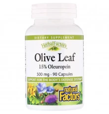 Natural Factors, Оливковое масло, 500 мг, 90 капсул
