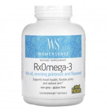 Natural Factors, WomenSense, RxOmega-3, 120 мягких желатиновых капсул Enteripure