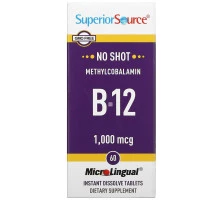Superior Source, Methylcobalamin B-12, 1000 mcg, 60 MicroLingual Instant Dissolve Tablets