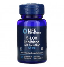 Life Extension Ингибитор 5-Lox с ApresFlex 100 мг 60 растительных капсул
