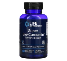 Life Extension, Супер био-куркумин, 400 мг, 60 вегетарианских капсул