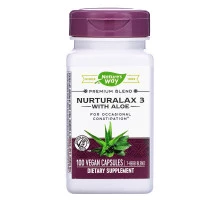 Nature's Way, Пищевая добавка Nurturalax 3, с алоэ, 100 капсул