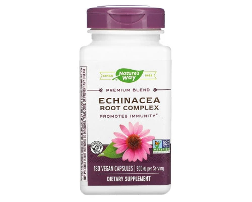Nature's Way, Echinacea Root Complex, 450 mg, 180 Vegetarian Capsules Nature's Way, Echinacea Root Complex, 450 mg, 180 Vegetarian Capsules