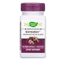 Nature's Way, EstroSoy, комплекс для облегчения протекания менопаузы, 60 растительных капсул