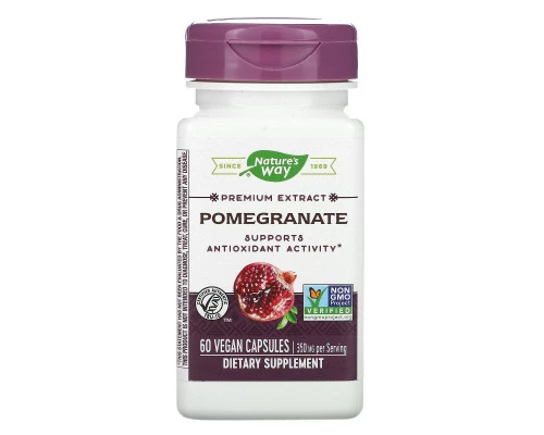 Nature's Way, Pomegranate, Standardized, 60 Vegetarian Capsules Nature's Way, Pomegranate, Standardized, 60 Vegetarian Capsules