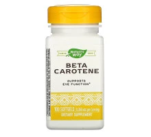 Nature's Way, Beta Carotene, 25,000 IU, 100 Softgels