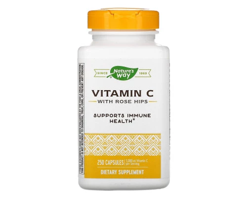 Nature's Way, Витамин C-500 с шиповником, 250 капсул Nature's Way, Витамин C-500 с шиповником, 250 капсул