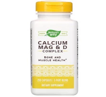 Nature's Way, Комплекс магния, кальция и витамина D, 250 капсул