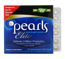 Enzymatic Therapy Pearls Elite Высокоэффективные пробиотики 30 капсул для приема по одной капсуле в день