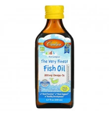 Carlson Labs, Kid's, Норвежский продукт, Рыбий жир высочайшего качества, С натуральным вкусом лимона, 200 мл