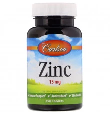 Carlson Labs, Zinc, 15 mg, 250 Tablets