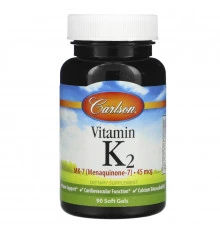 Carlson Labs, Vitamin K2 MK-7, 45 mcg, 90 Soft Gels