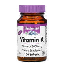 Bluebonnet Nutrition Витамин A 100 капсул