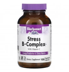 Bluebonnet Nutrition Стресс B-комплекс 100 вегетарианских капсул