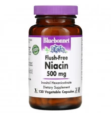 Bluebonnet Nutrition Никотиновая кислота ниацин 500 мг 120 капсул