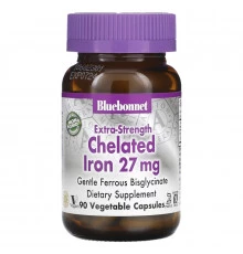 Bluebonnet Nutrition Хелатное железо 27 мг 90 капсул