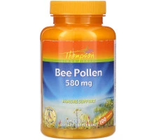 Thompson, Bee Pollen, 580 mg, 100 Capsules