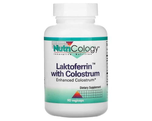 Nutricology, Лактоферрин с молозивом, 90 вегетарианских капсул