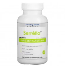 Arthur Andrew Medical Serretia Чистые Серрапептазы 250000 SPUs 180 капсул