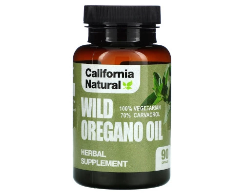 California Natural, Масло орегано, 90 капсул California Natural, Масло орегано, 90 капсул