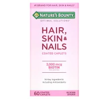 Nature's Bounty, Волосы, кожа и ногти, 60 капсул, покрытых оболочкой