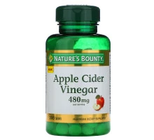 Nature's Bounty, Яблочный уксус, 480 мг, 200 таблеток