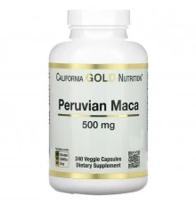 California Gold Nutrition Мака 500 мг 240 растительных капсул