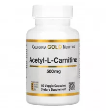 California Gold Nutrition, SPORT, Acetyl-L-Carnitine, 500 mg, 60 Veggie Capsules