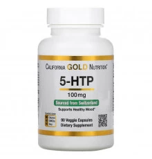 California Gold Nutrition, 5-HTP, поддержка настроения, 100 мг, 90 вегетарианских капсул