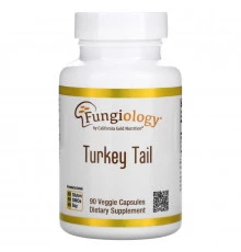 California Gold Nutrition, Fungiology, Full-Spectrum Turkey Tail, 90 Planetcaps
