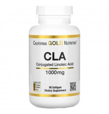 California Gold Nutrition, КЛК, конъюгированная линолевая кислота, 1000 мг, 90 мягких таблеток
