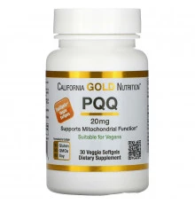 California Gold Nutrition, PQQ, 20 mg, 30 Veggie Softgels
