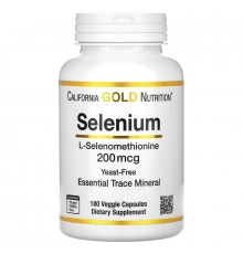 California Gold Nutrition, Selenium, Yeast-Free, 200 mcg, 180 Veggie Capsules